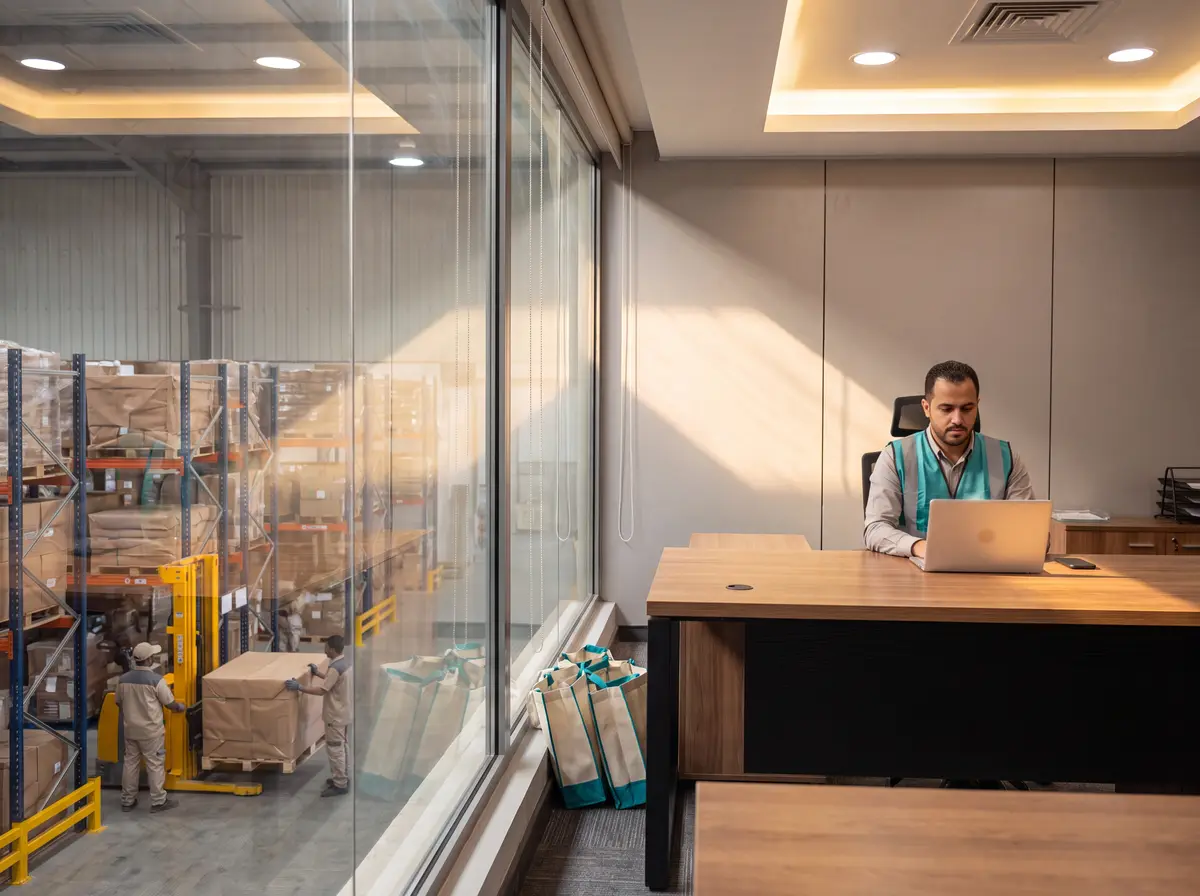 Client management and billing screens in the Sirdab WMS